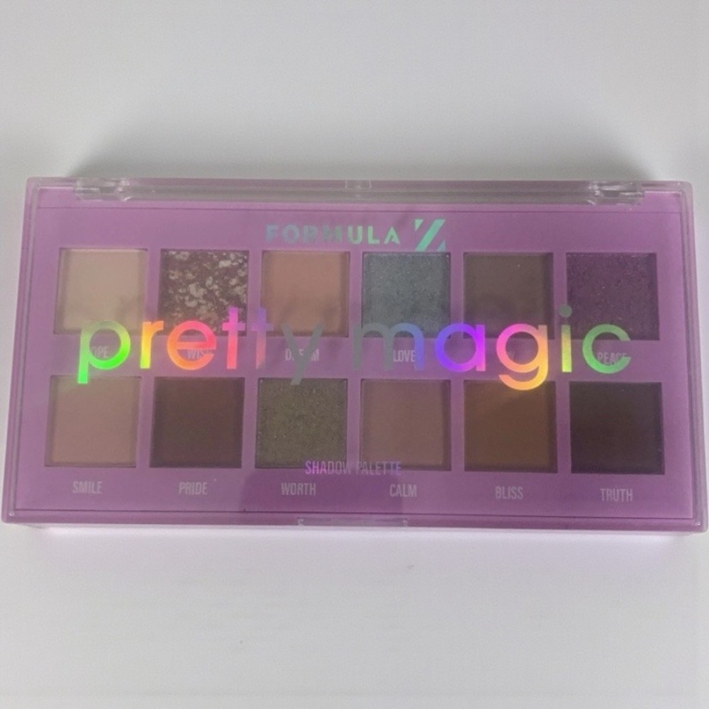 Formula‎ Z Pretty Magic Eyeshadow Palette 12 Shades – Vegan, Bold Color